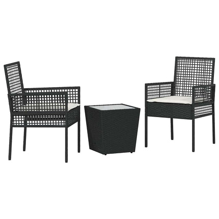 Have Bistro Sæt 3 stk. Sort polyrattan