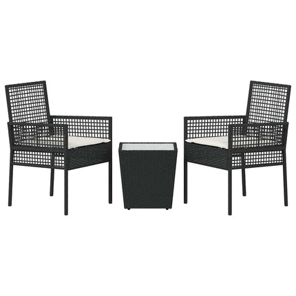 Have Bistro Sæt 3 stk. Sort polyrattan