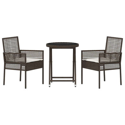 Have Bistro Sæt 3 pcs Brun polyrattan