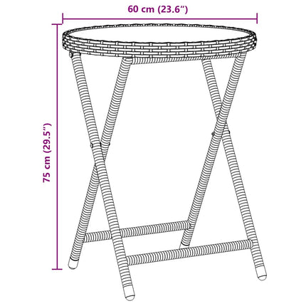 Have Bistro Sæt 3 pcs Beige polyrattan
