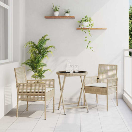 Have Bistro Sæt 3 pcs Beige polyrattan