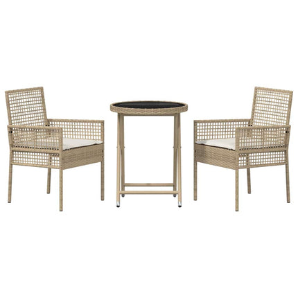Have Bistro Sæt 3 pcs Beige polyrattan