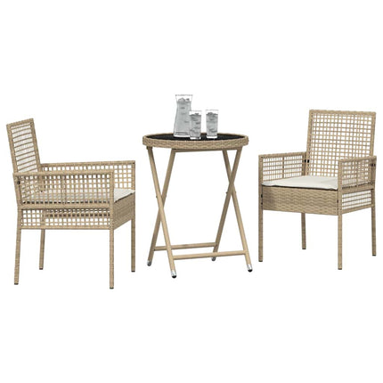Have Bistro Sæt 3 pcs Beige polyrattan