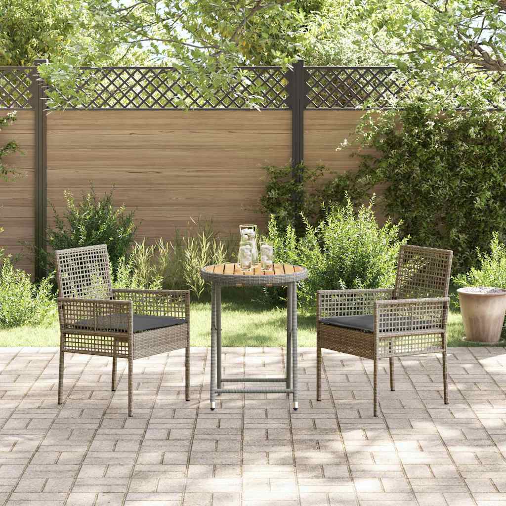 Have Bistro Sæt 3 pcs Grå polyrattan