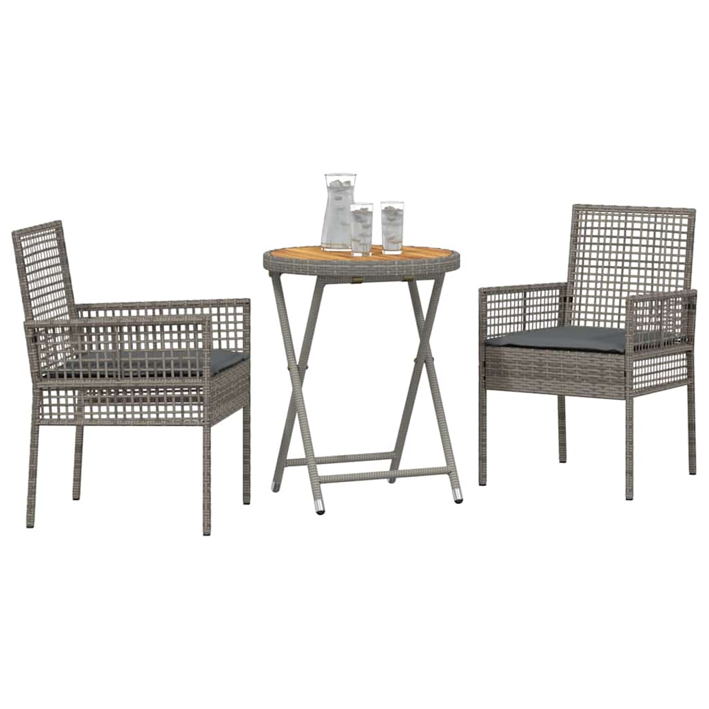 Have Bistro Sæt 3 pcs Grå polyrattan