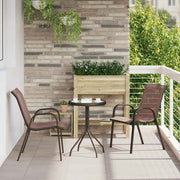 Have Bistro Sæt 3 pcs Brun Stål