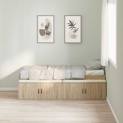 Sengestel med skuffe Sonoma eg 80 x 200 cm Konstrueret træ