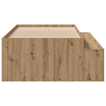 Sengestel med skuffe Artisan Egetræ 80 x 200 cm Konstrueret træ