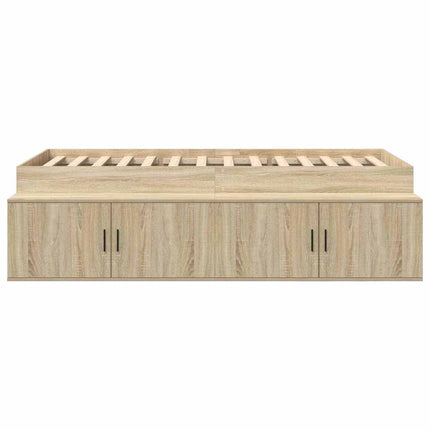 Sengestel med skuffe Sonoma eg 70 x 190 cm Konstrueret træ