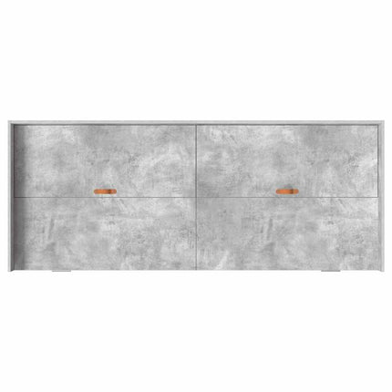 Sengestel med skuffe Beton Grå 100 x 200 cm Konstrueret træ