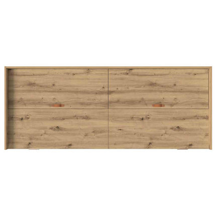 Sengestel med skuffe Artisan Egetræ 90 x 200 cm Konstrueret træ