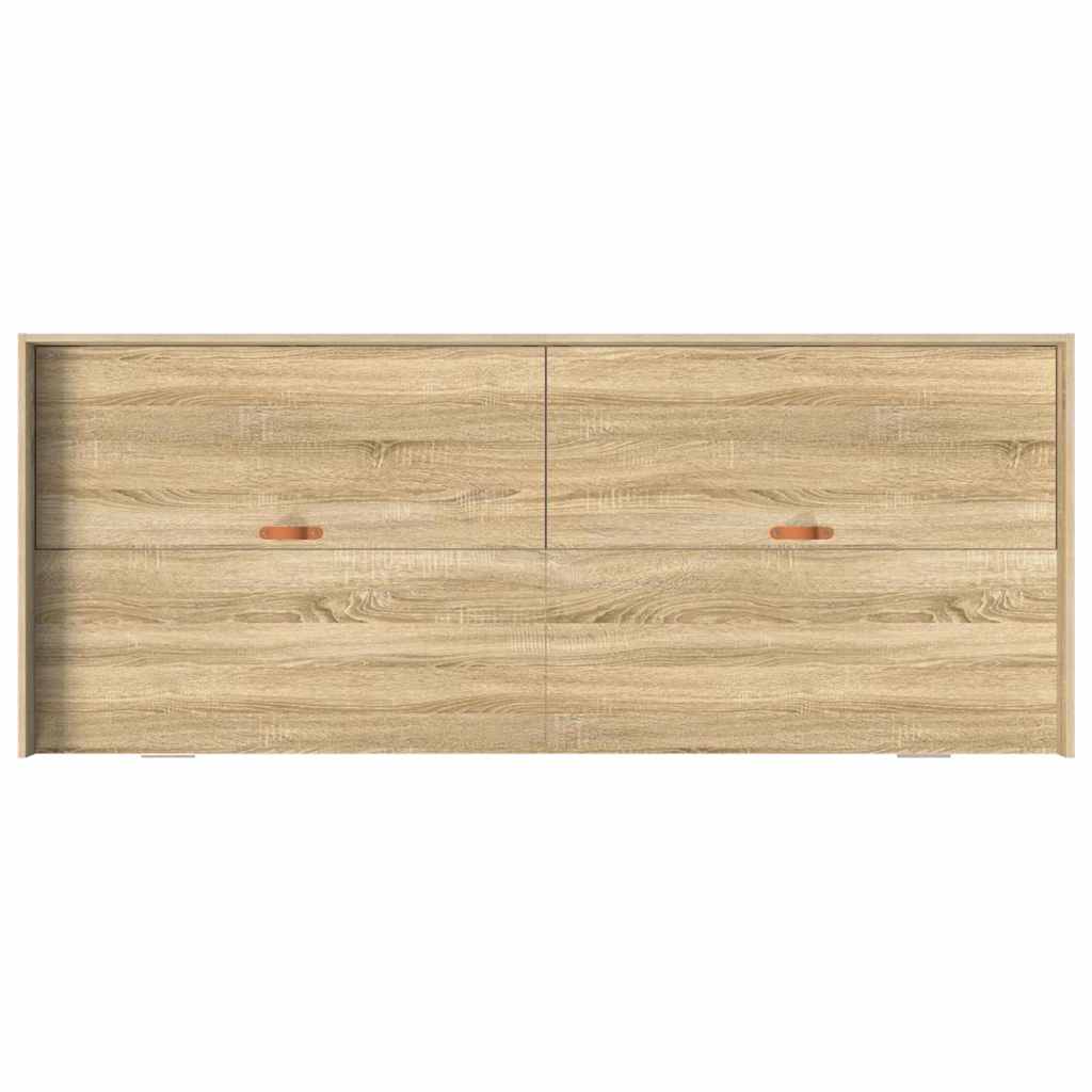 Sengestel med hovedgærde Sonoma eg 80 x 200 cm Konstrueret træ