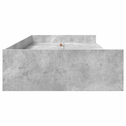 Sengestel med skuffe Beton Grå 90 x 190 cm Konstrueret træ