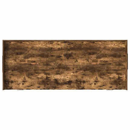 Sengestel med skuffe Røget eg 90 x 190 cm Konstrueret træ
