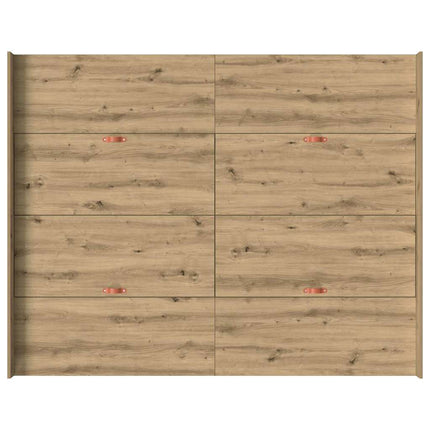 Seng med opbevaring Artisan Egetræ 160 x 200 cm Konstrueret træ
