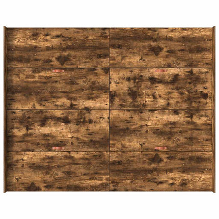 Seng med opbevaring Røget eg 140 x 200 cm Konstrueret træ