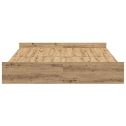 Seng med opbevaring Artisan Egetræ 140 x 200 cm Konstrueret træ