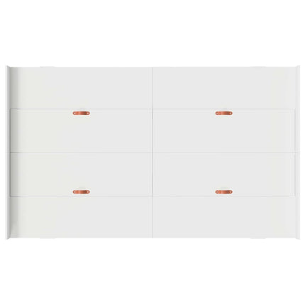 Seng med opbevaring med dør Hvid 120 x 190 cm Konstrueret træ