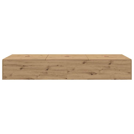 Seng med opbevaring Artisan Egetræ 100 x 200 cm Konstrueret træ