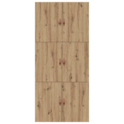 Seng med opbevaring Artisan Egetræ 100 x 200 cm Konstrueret træ