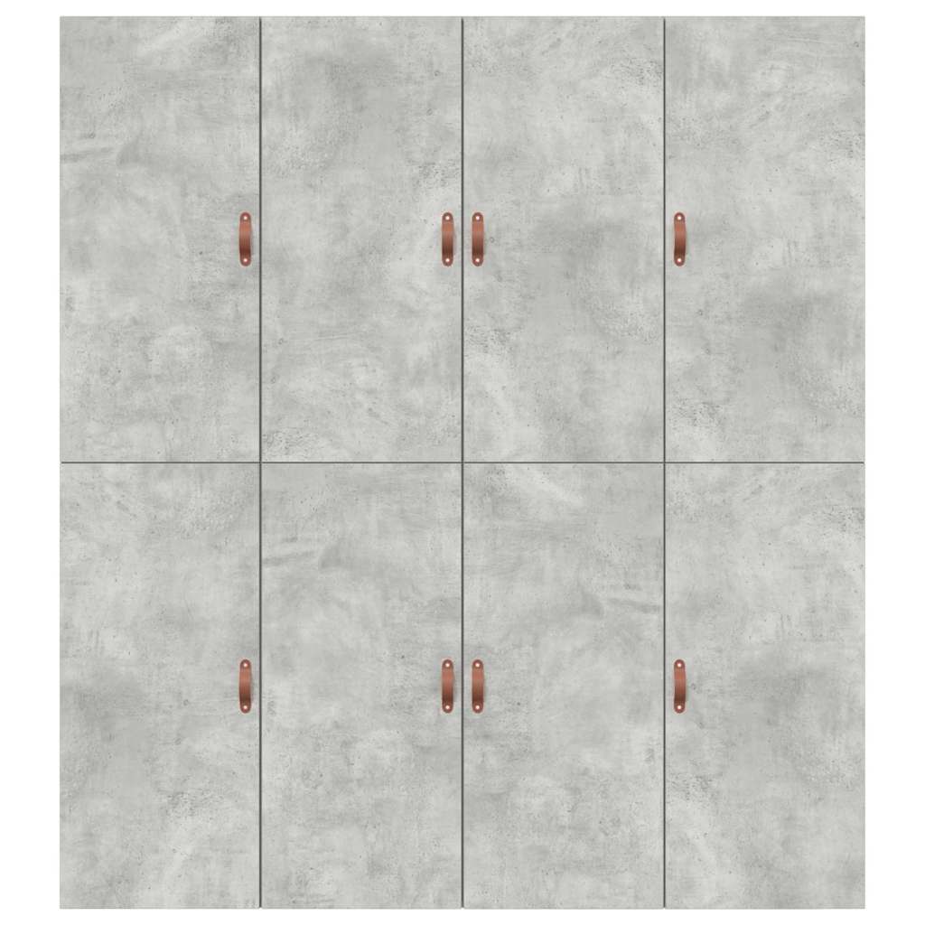 Seng med opbevaring Beton Grå 200 x 200 cm Konstrueret træ