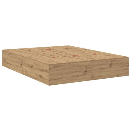 Seng med opbevaring Artisan Egetræ 150 x 200 cm Konstrueret træ