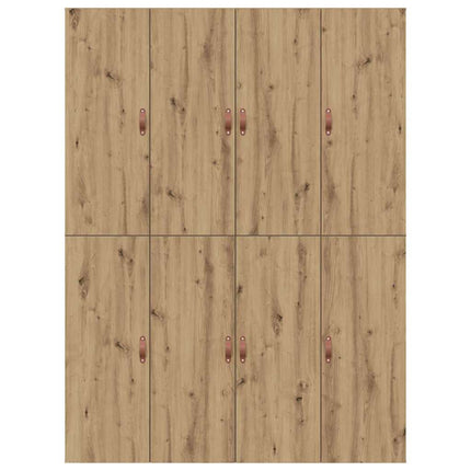 Seng med opbevaring Artisan Egetræ 150 x 200 cm Konstrueret træ