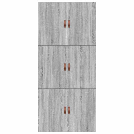 Seng med opbevaring Grå Sonoma 70 x 190 cm Konstrueret træ