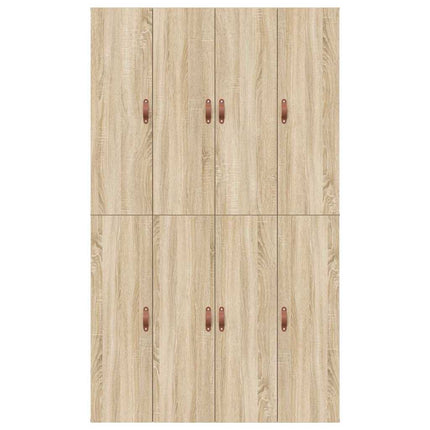 Seng med opbevaring Sonoma eg 120 x 190 cm Konstrueret træ