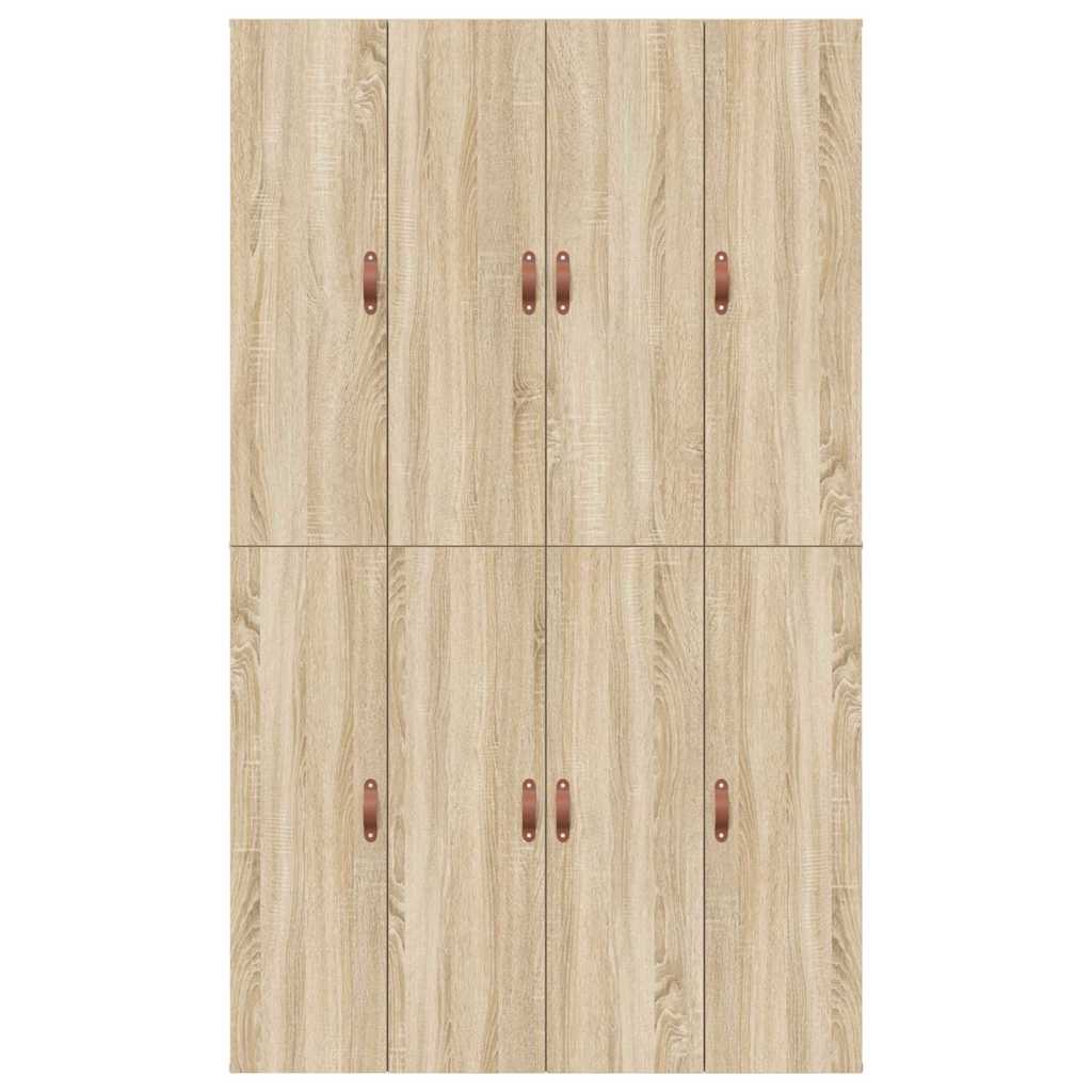 Seng med opbevaring Sonoma eg 120 x 190 cm Konstrueret træ