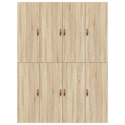 Seng med opbevaring Sonoma eg 140 x 190 cm Konstrueret træ
