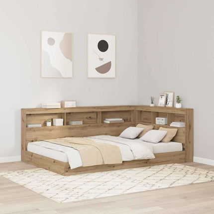Opbevaringshovedgavl Artisan Egetræ 120 cm Konstrueret træ