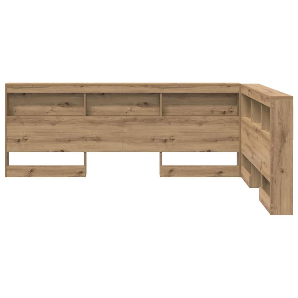 Opbevaringshovedgavl Artisan Egetræ 160 cm Konstrueret træ