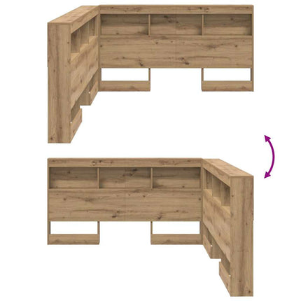 Opbevaringshovedgavl Artisan Egetræ Konstrueret træ