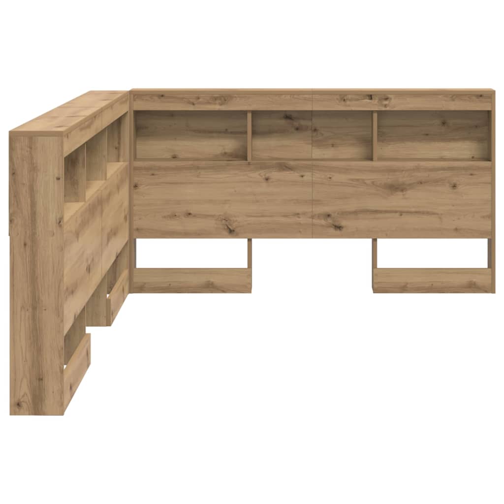 Opbevaringshovedgavl Artisan Egetræ 160 cm Konstrueret træ