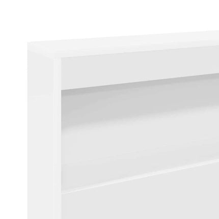 Opbevaringshovedgavl Hvid 90 cm Konstrueret træ