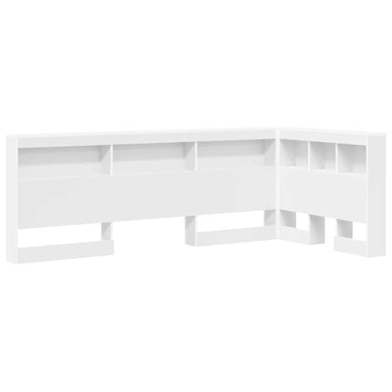Opbevaringshovedgavl Hvid 90 cm Konstrueret træ