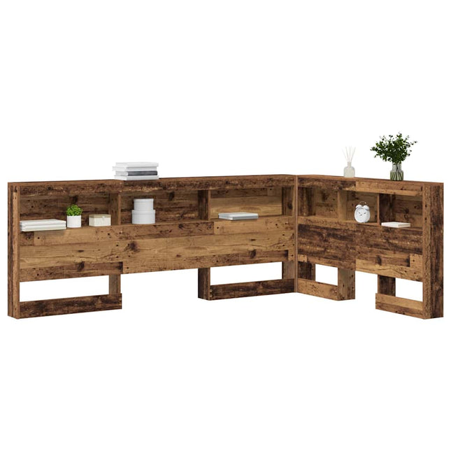 Opbevaringshovedgavl Gammelt træ 207,5 x 137,5 x 76,5 cm