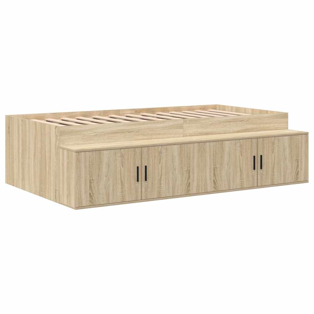 Seng med opbevaring Sonoma eg 75 cm Konstrueret træ