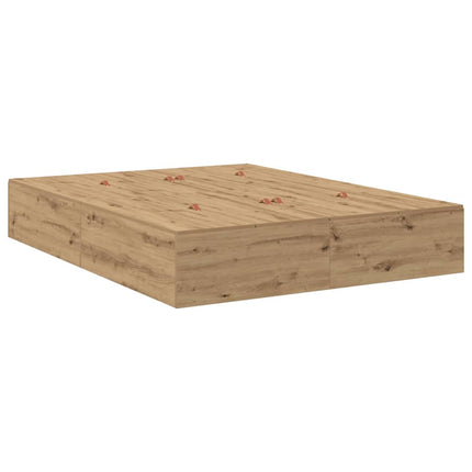Seng med opbevaring Artisan Egetræ 150 cm Konstrueret træ