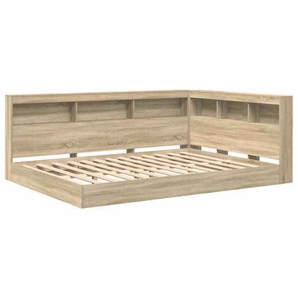 Bogreol Seng Sonoma-eg 160 x 200 cm Konstrueret træ