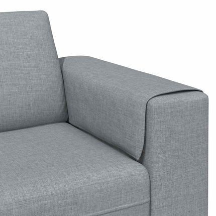 Stue Sofa Lysegrå 250 x 77 x 76 cm Polyester