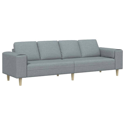 Stue Sofa Lysegrå 250 x 77 x 76 cm Polyester