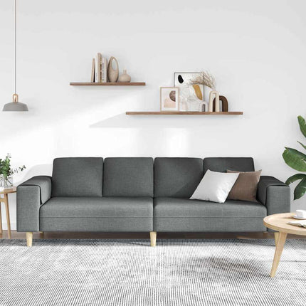 Stue Sofa Mørkegrå 250 x 77 x 76 cm Polyester