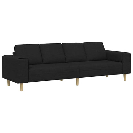 Stue Sofa Sort 250 x 77 x 76 cm Polyester