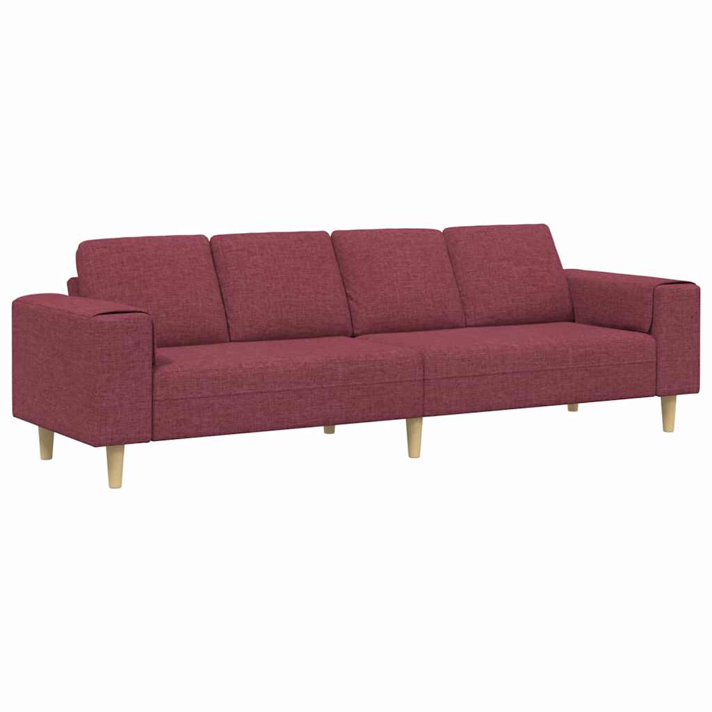 Sofa Sæt Vinrød Stof