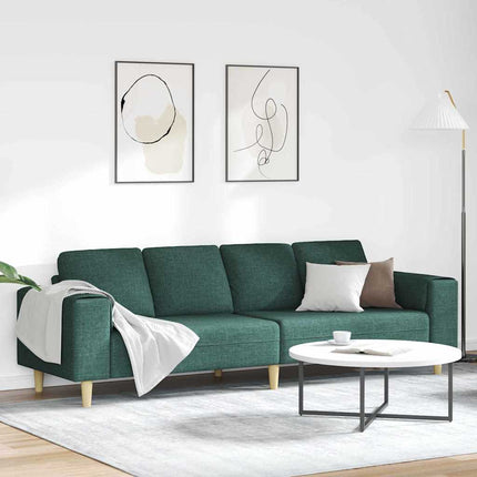 Stue Sofa Mørkegrøn 250 x 77 x 76 cm Polyester
