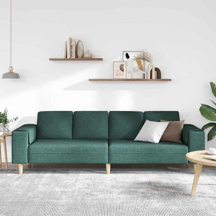 Stue Sofa Mørkegrøn 250 x 77 x 76 cm Polyester