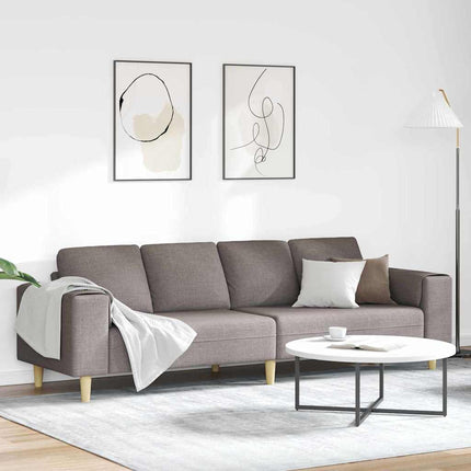 Stue Sofa Gråbrun 250 x 77 x 76 cm Polyester