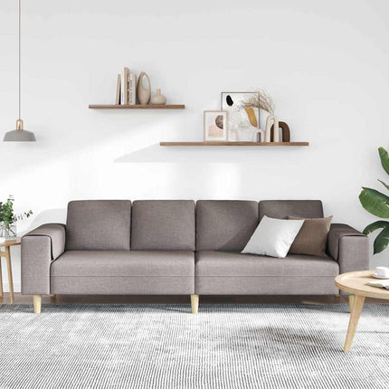 Stue Sofa Gråbrun 250 x 77 x 76 cm Polyester